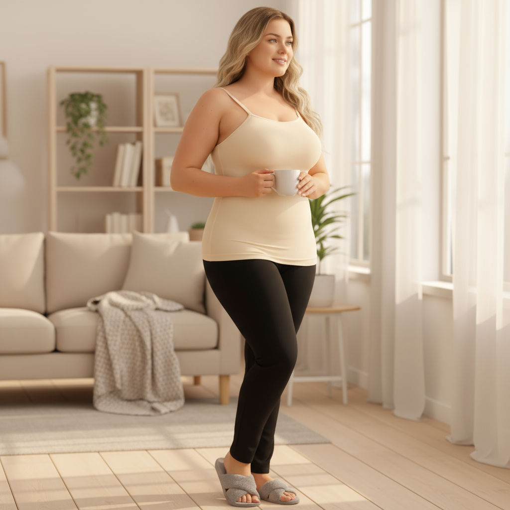 Camiseta moldeadora Comfort Fit en talla 4XL, tela sin marcas — Essenza
