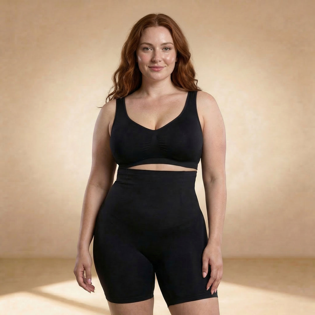 Sostén sin aros negro tallas grandes Essenza