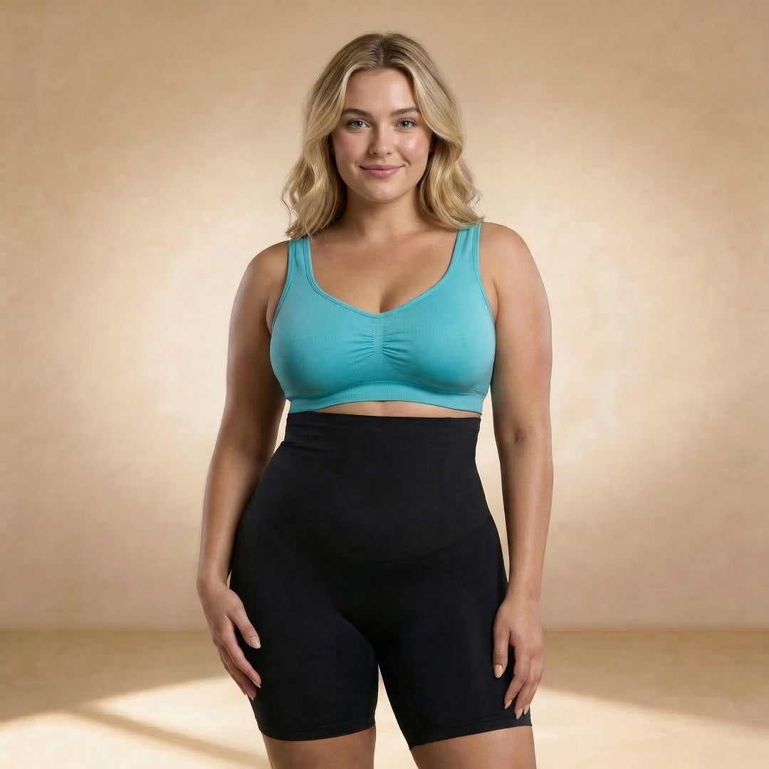 Sostén sin aros azul tallas grandes Essenza