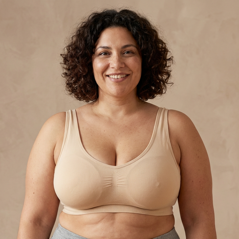 Sostén sin aros nude tallas grandes Essenza