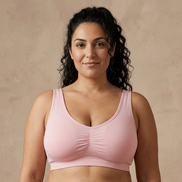 Sostén sin aros rosado talla XL Essenza